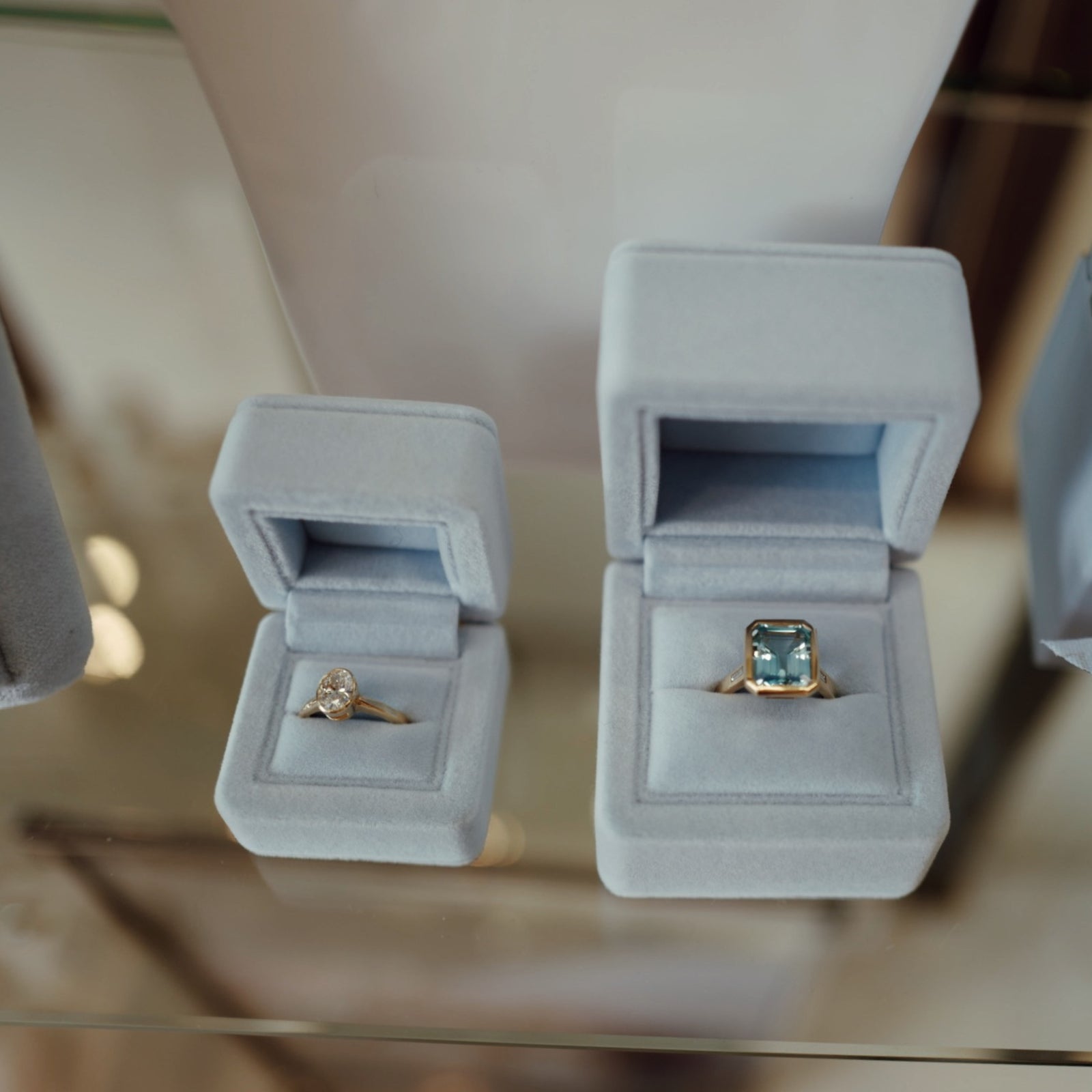 Bespoke Velvet Engagement Ring Box