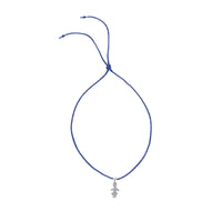 Silver Little Girl Cord Bracelet