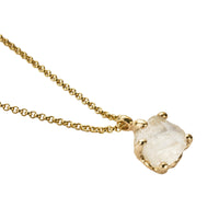 No.10 Gold Rock Crystal Pendant Necklace