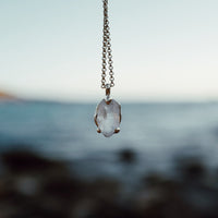 No.14 Gold Rock Crystal Pendant Necklace