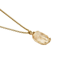 No.13 Gold Rock Crystal Pendant Necklace