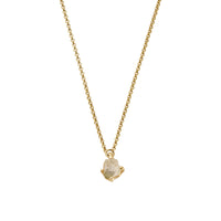 No.15 Gold Rock Crystal Pendant Necklace