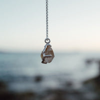No.30 Silver Rock Crystal Pendant Necklace