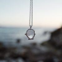 No.29 Silver Rock Crystal Pendant Necklace