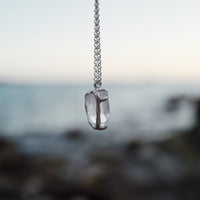 No.31 Silver Rock Crystal Pendant Necklace