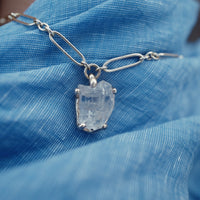No.7 Gold Rock Crystal Pendant Necklace