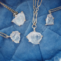 No.6 Gold Rock Crystal Pendant Necklace