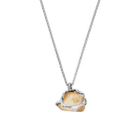 No.30 Silver Rock Crystal Pendant Necklace