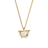 No.9 Gold Rock Crystal Pendant Necklace