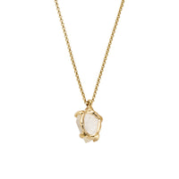 No.11 Gold Rock Crystal Pendant Necklace