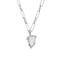 No.26 Silver Rock Crystal Pendant Necklace
