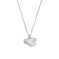 No.33 Silver Rock Crystal Pendant Necklace