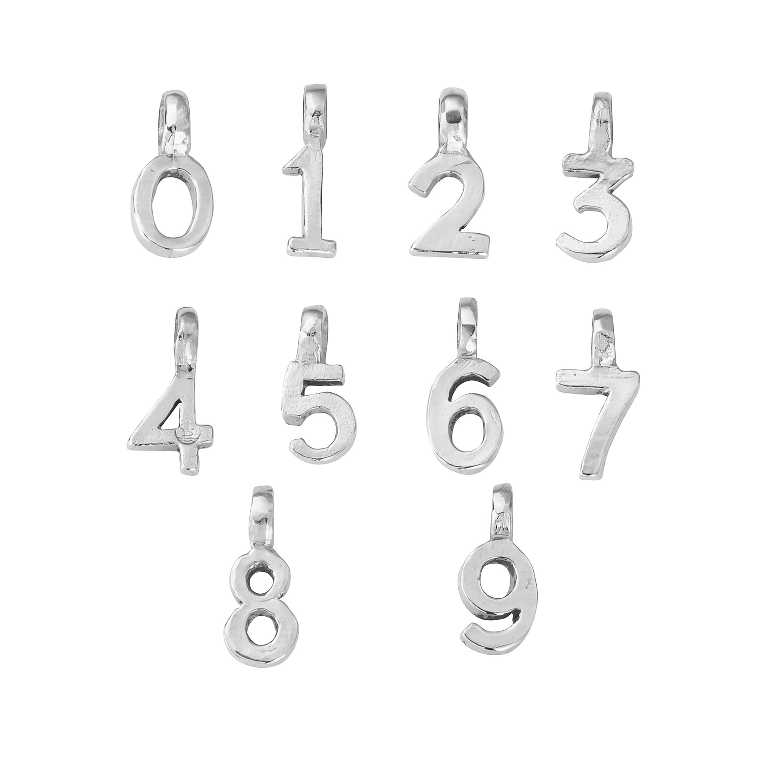 Silver Mini Alphabet Charm