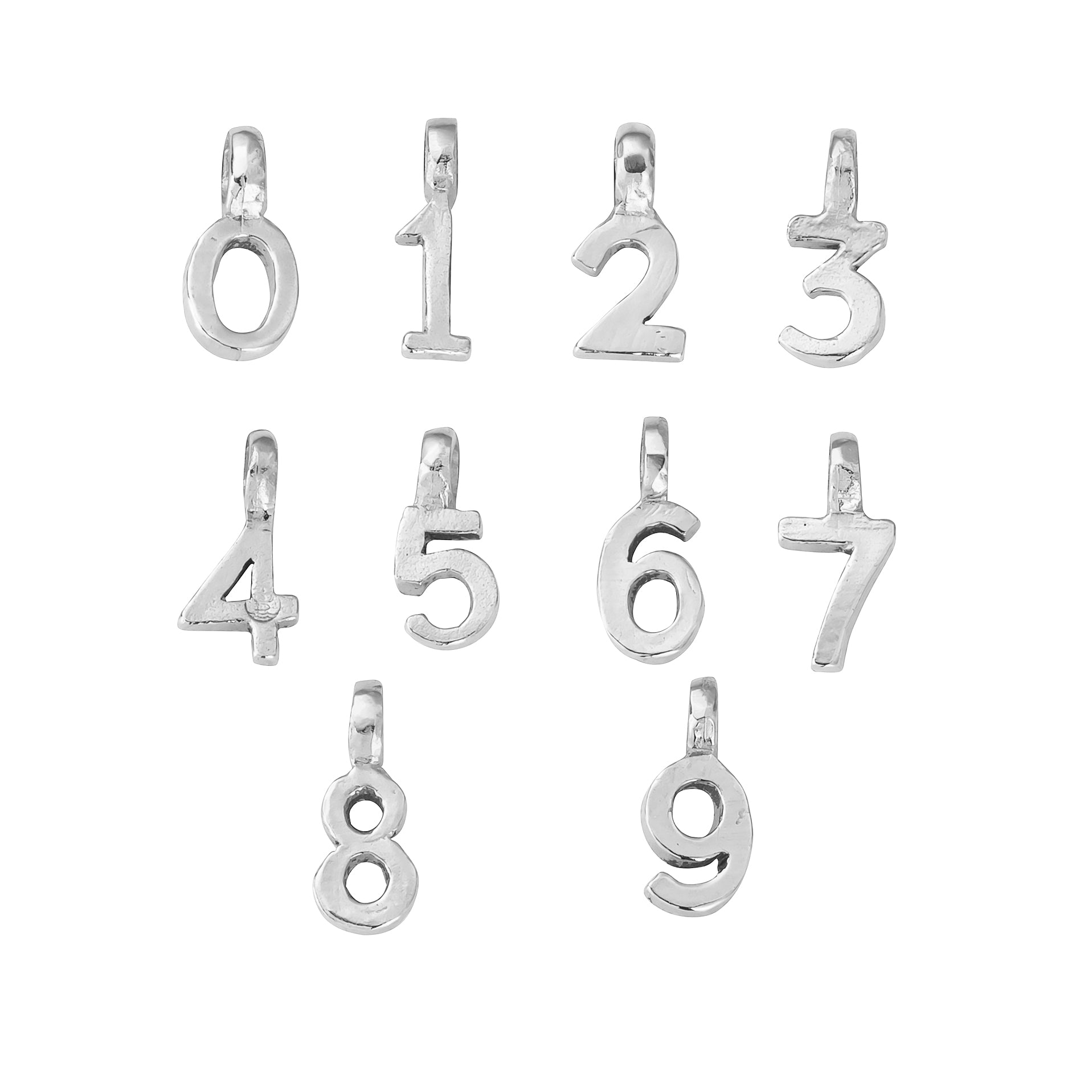 Silver Mini Alphabet Charm