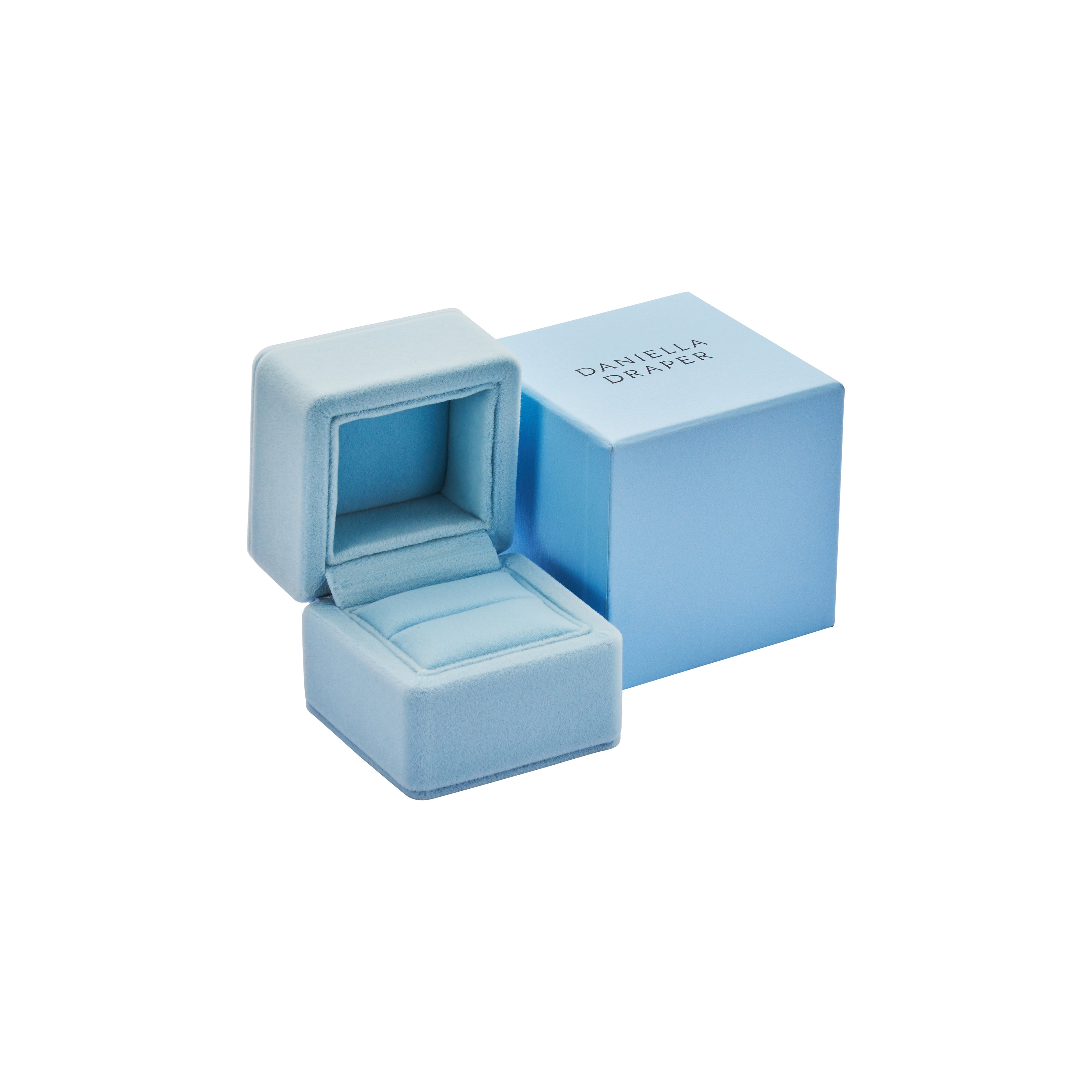 AARNA Silver Aquamarine Ring