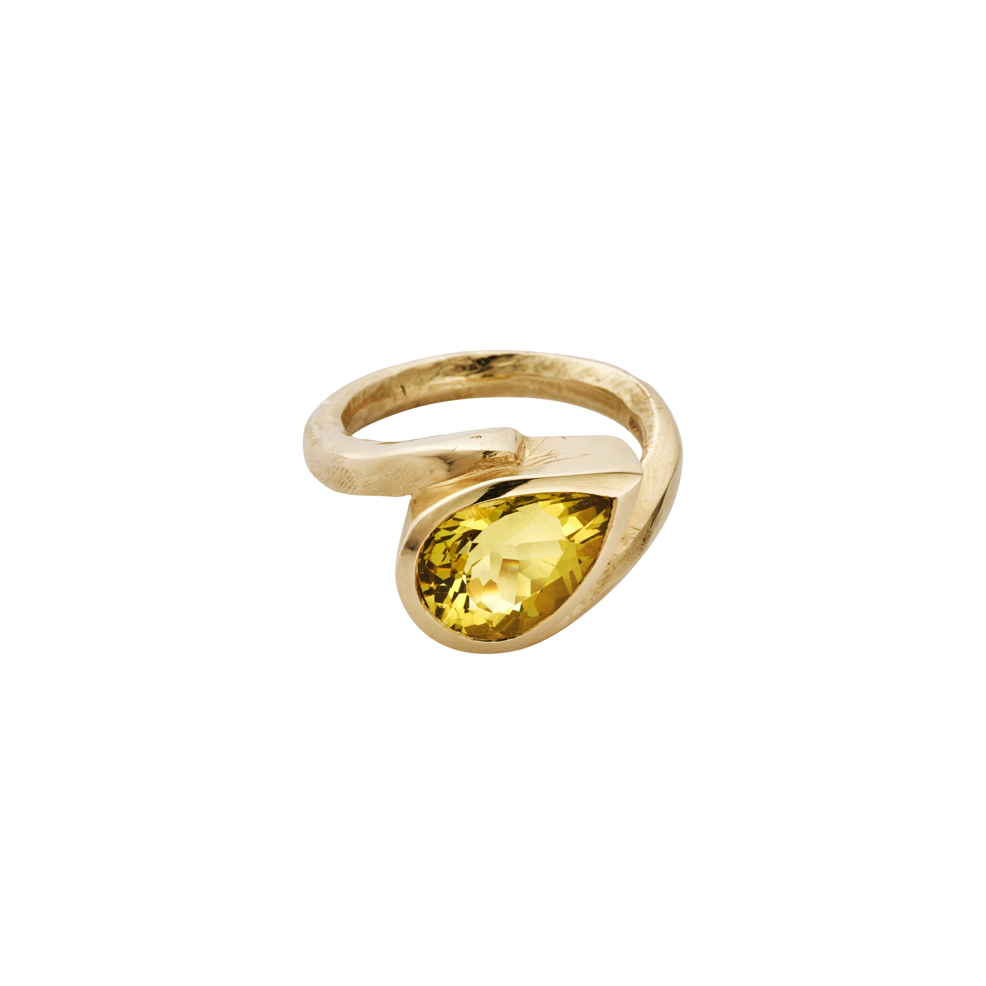 ORIANA Gold Zimbaqua Beryl Ring