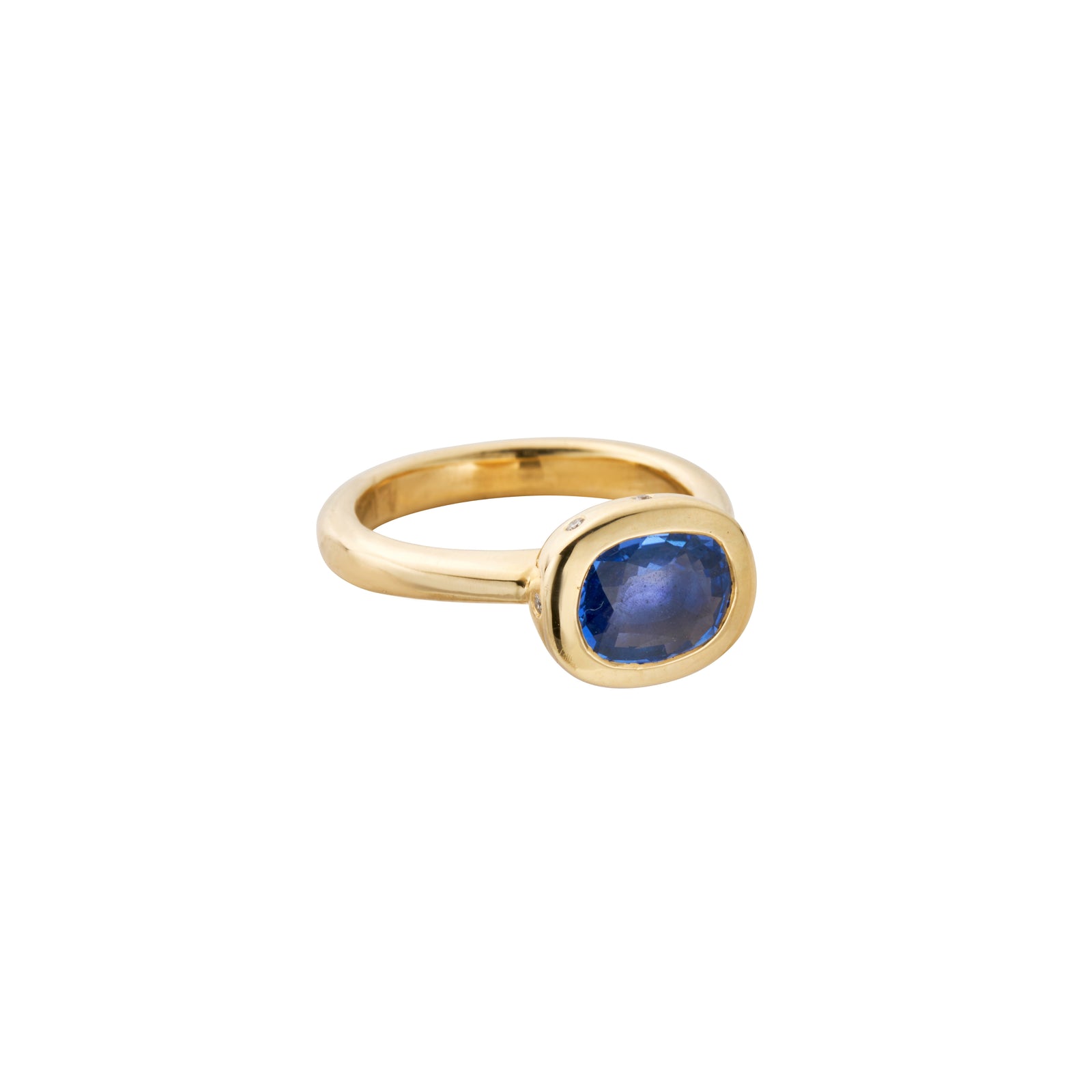 ODETA Gold Blue Sapphire Ring