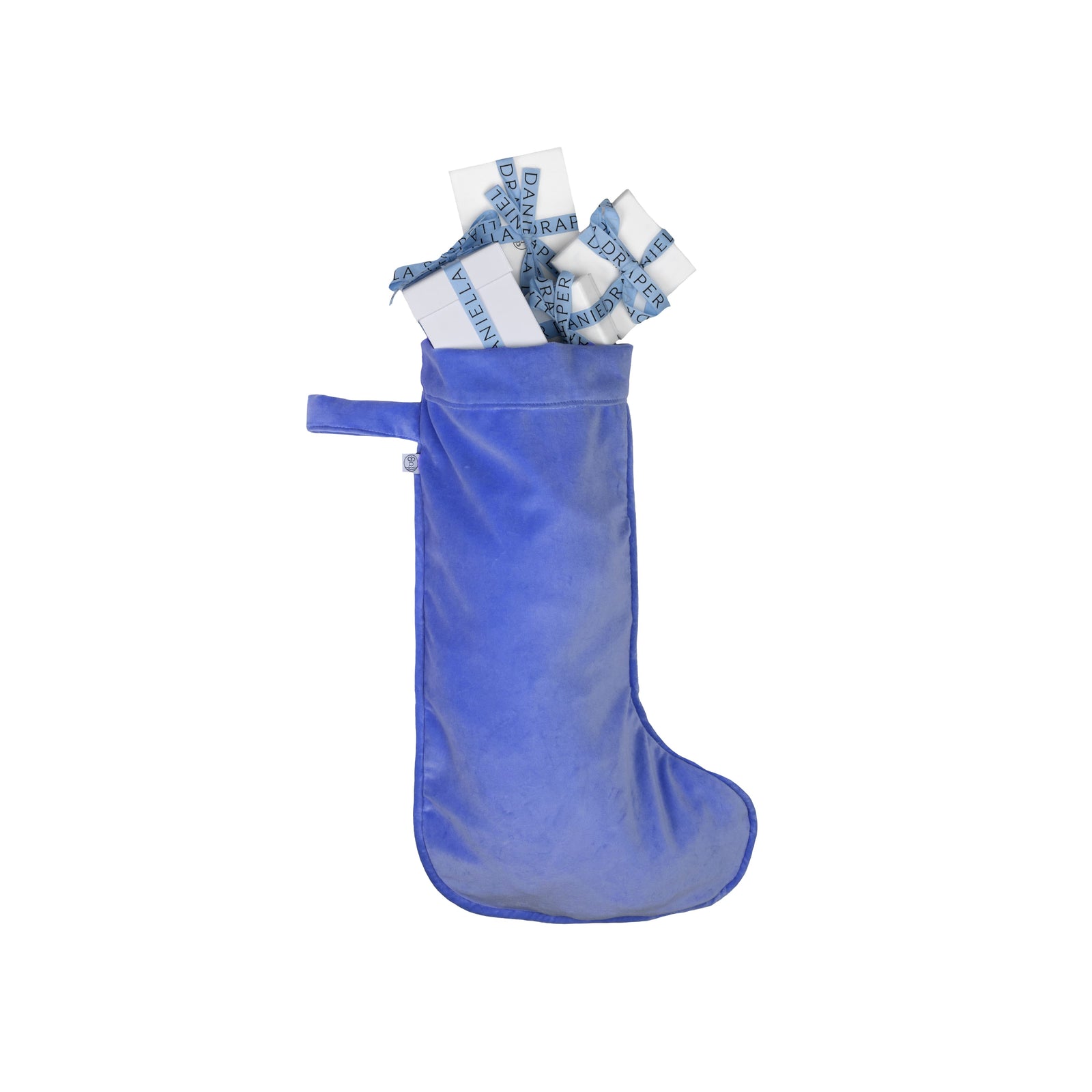 Cobalt Velvet Christmas Stocking