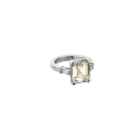 XIA White Gold Yellow Sapphire & Diamond Ring