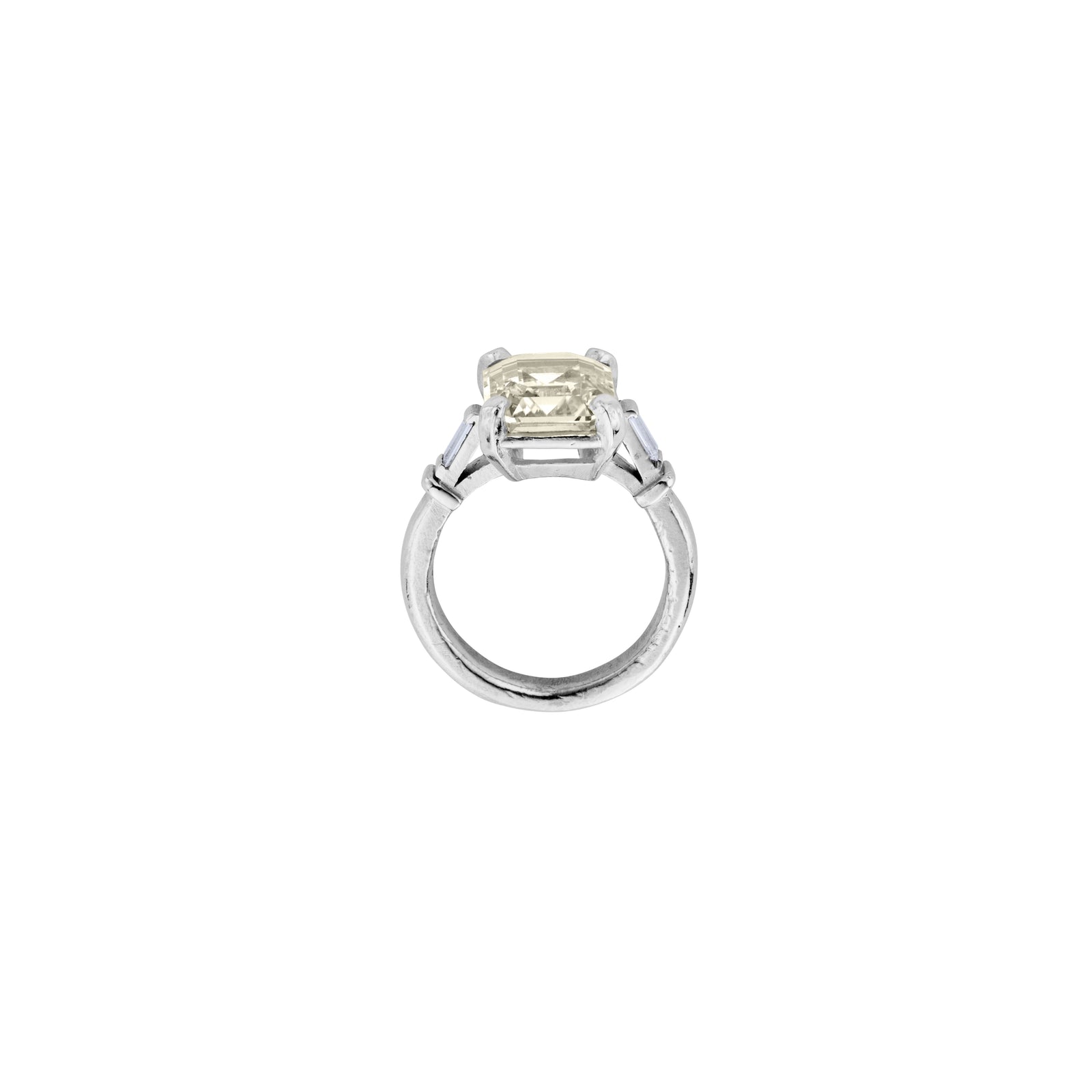 XIA White Gold Yellow Sapphire & Diamond Ring