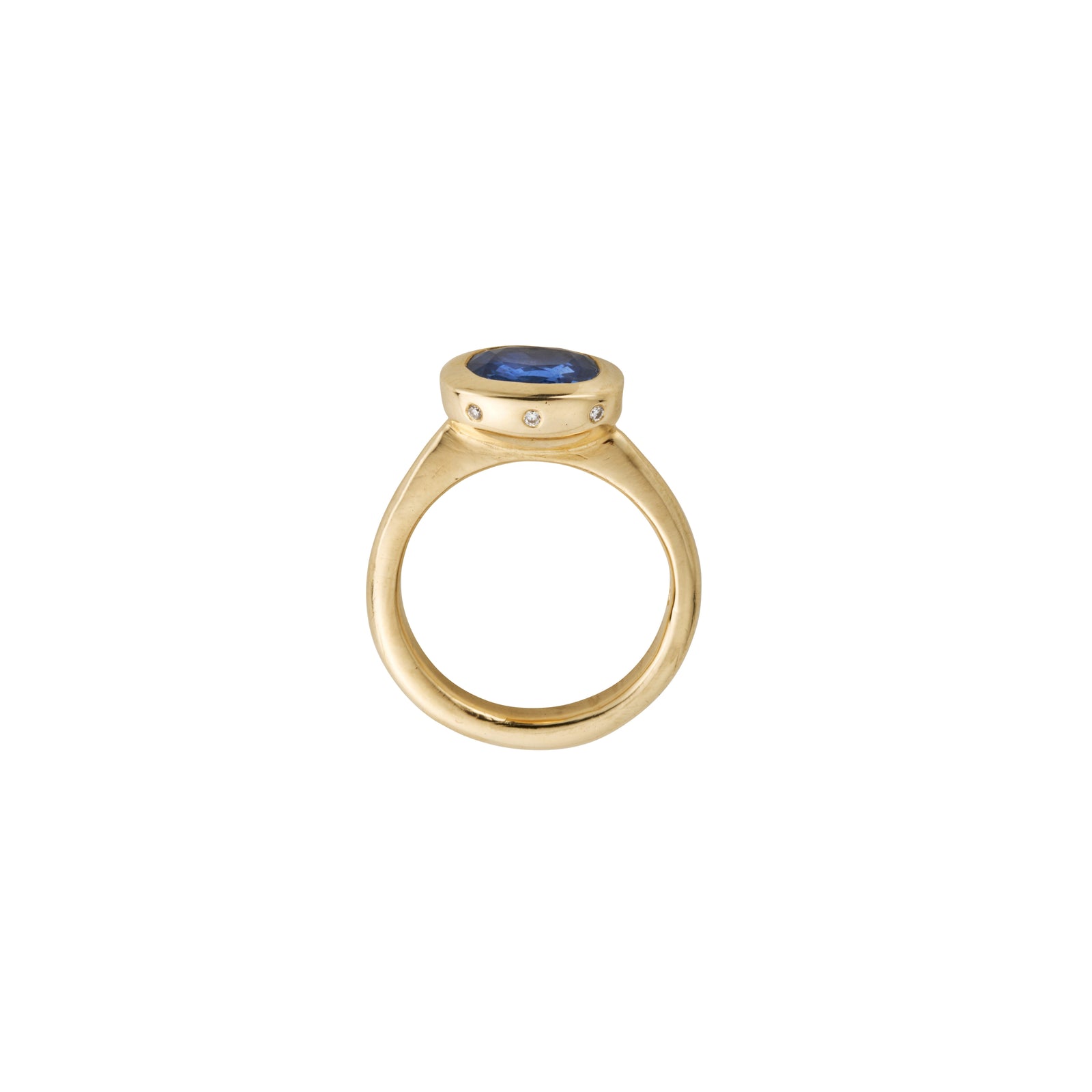 ODETA Gold Blue Sapphire Ring