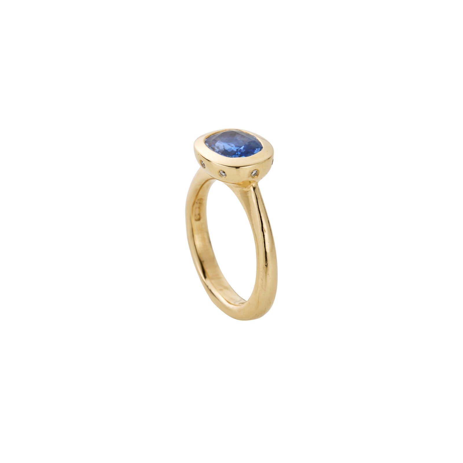 ODETA Gold Blue Sapphire Ring