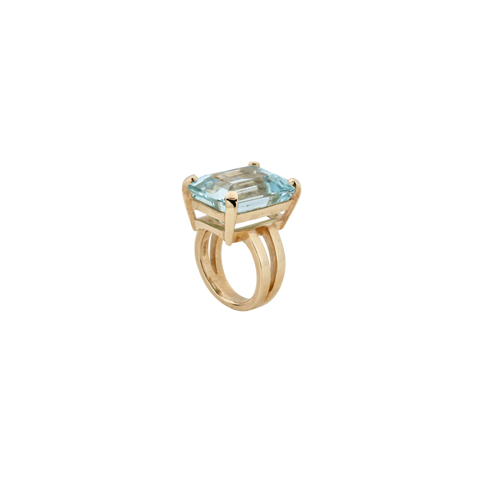 NAIA Gold Aquamarine Ring