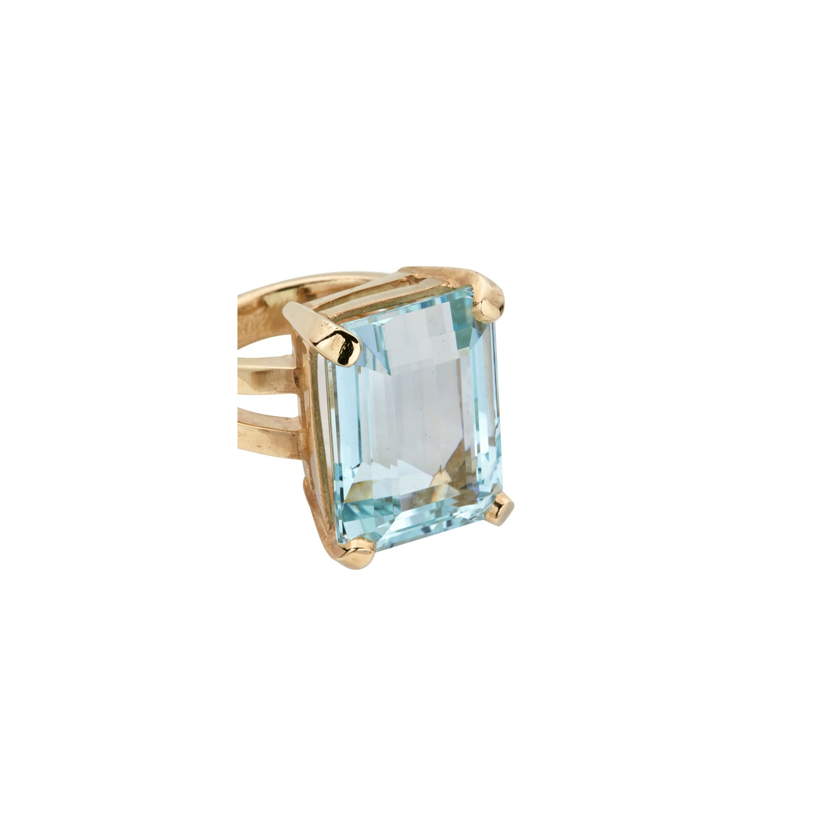 NAIA Gold Aquamarine Ring