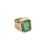 AUGUST Gold Emerald Ring