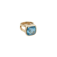 MIRIAM Gold Aquamarine Ring