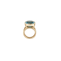 MIRIAM Gold Aquamarine Ring