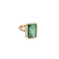 MESA Gold Emerald & Diamond Ring