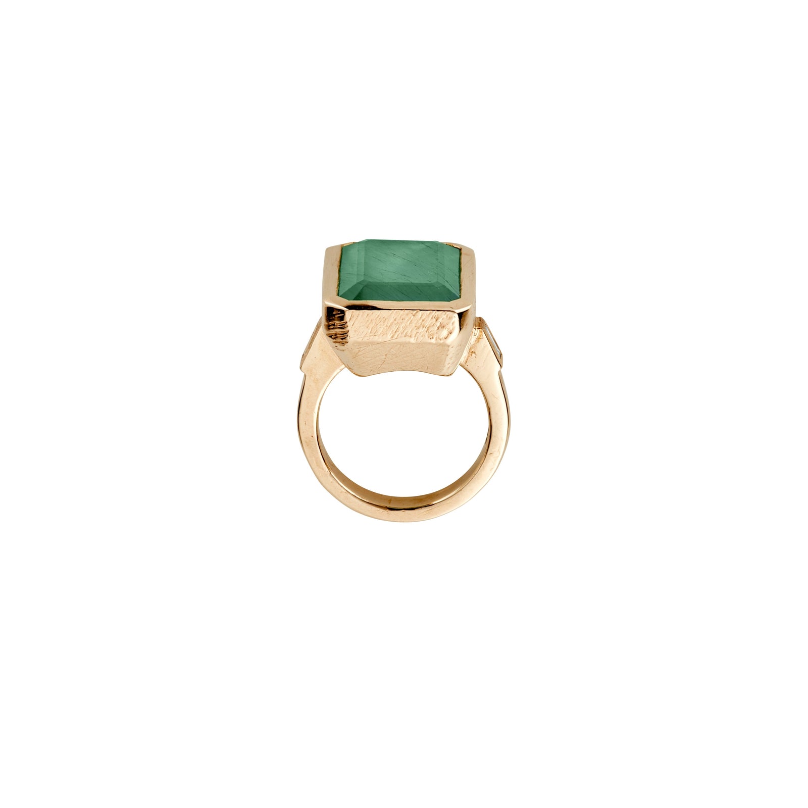 MESA Gold Emerald & Diamond Ring