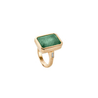 MESA Gold Emerald & Diamond Ring