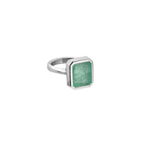 MIRABEL Silver Emerald Ring