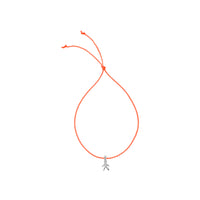 Silver Little Boy Cord Bracelet