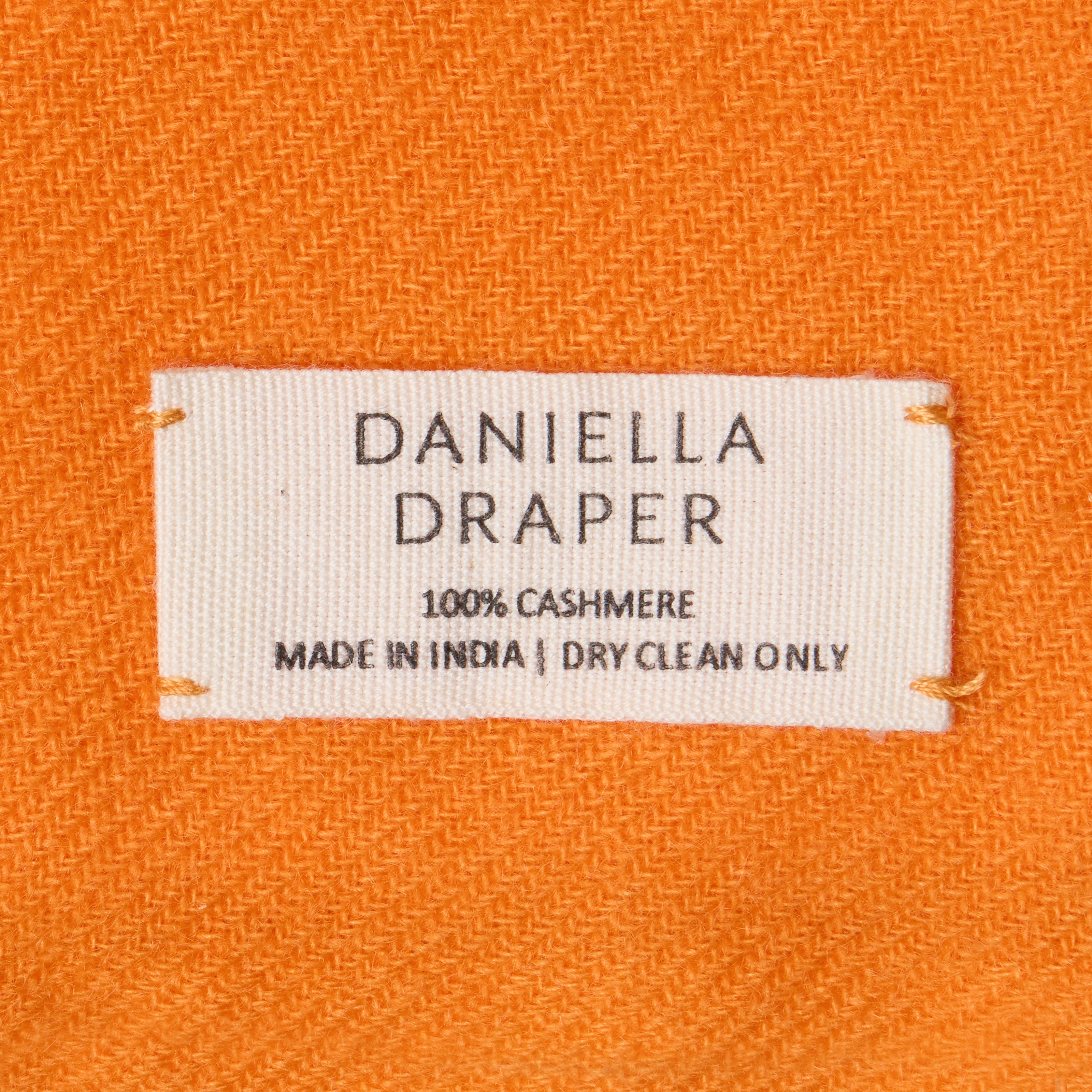 DD Orange Cashmere Scarf