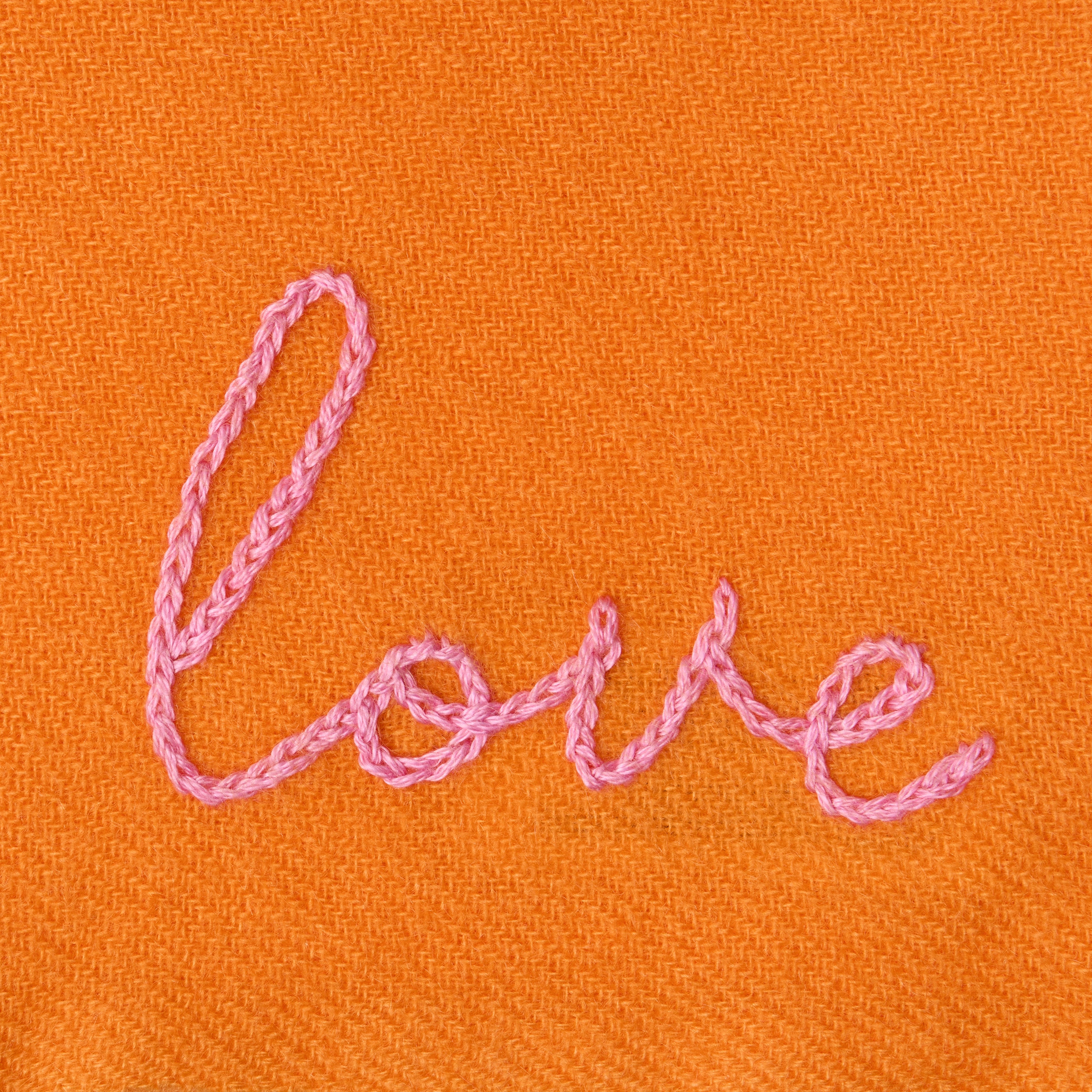 DD Orange Cashmere Scarf