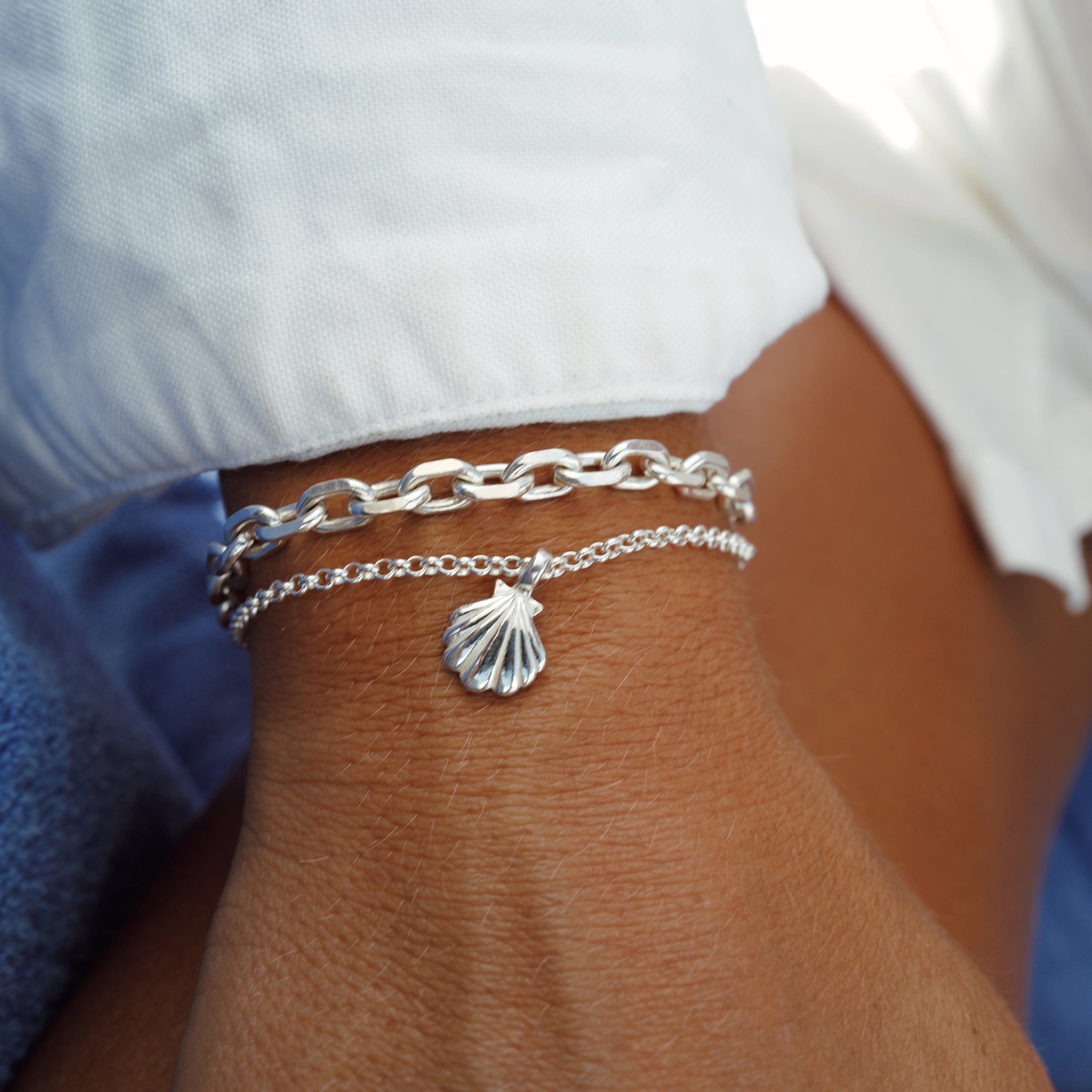 Silver Maxi Oxford Chain Bracelet