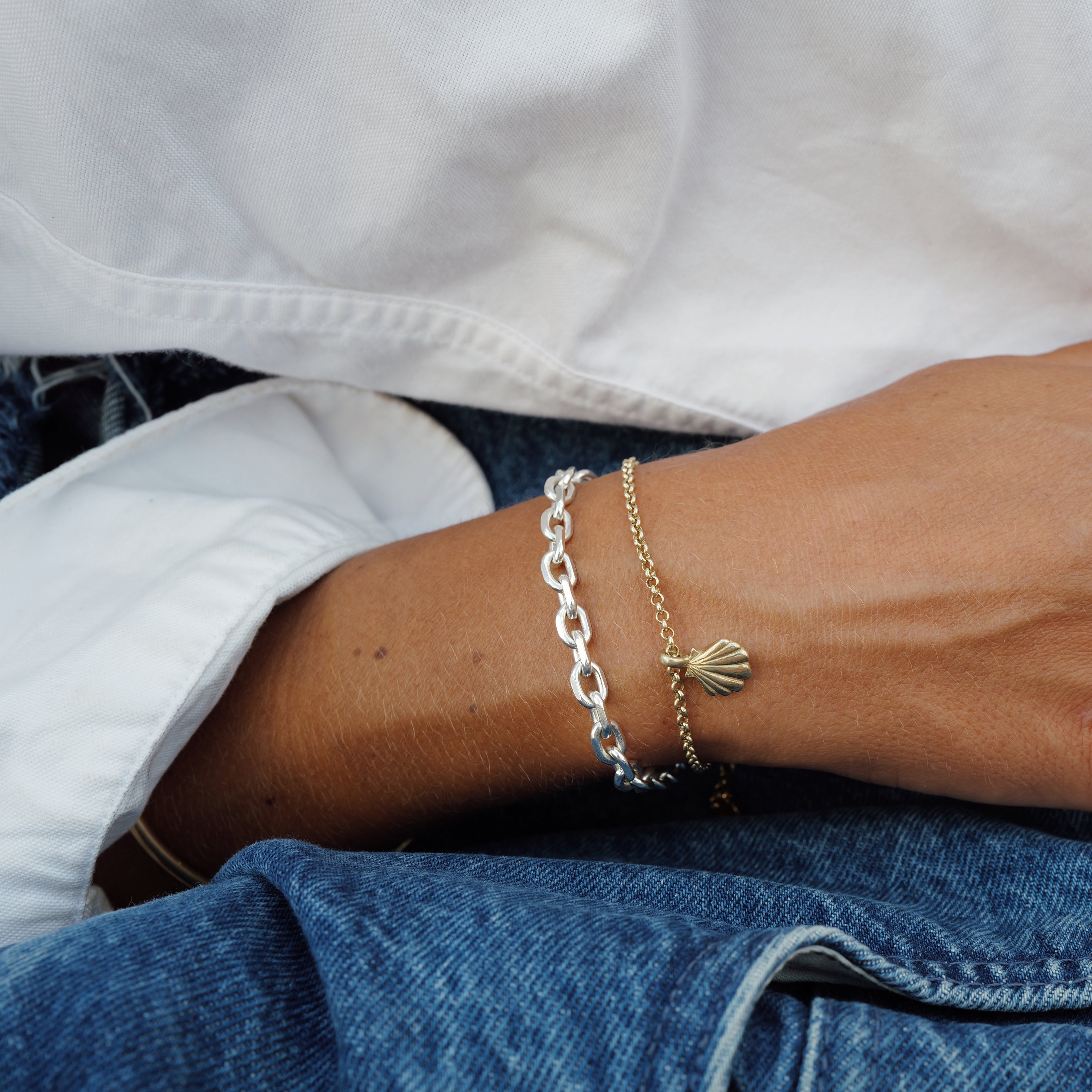 Silver Maxi Oxford Chain Bracelet