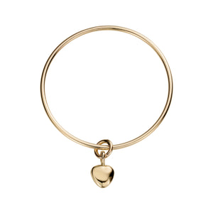 Gold Maxi Grateful Heart Bangle