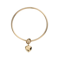 Gold Maxi Grateful Heart Bangle
