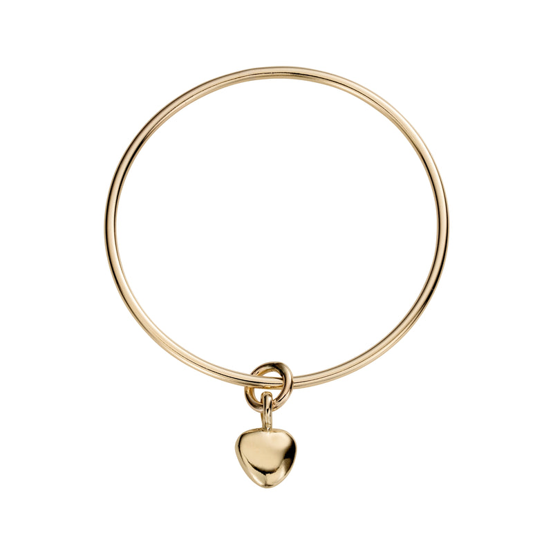 Gold Maxi Grateful Heart Bangle