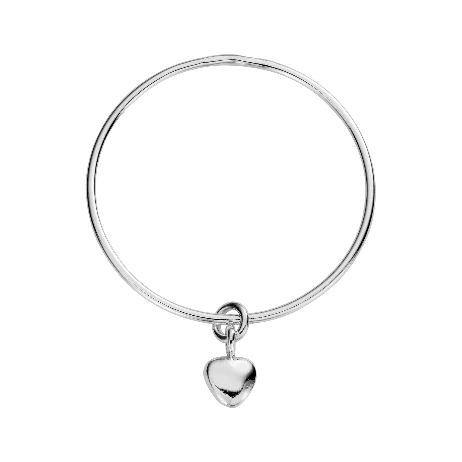 Silver Maxi Grateful Heart Bangle