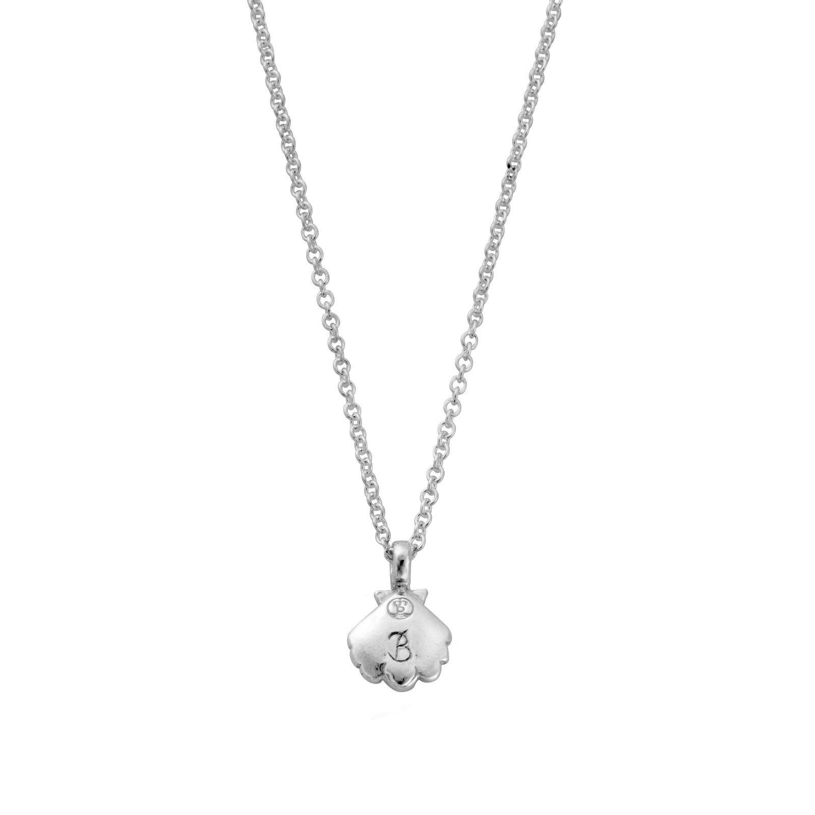 Silver Scallop Shell Necklace