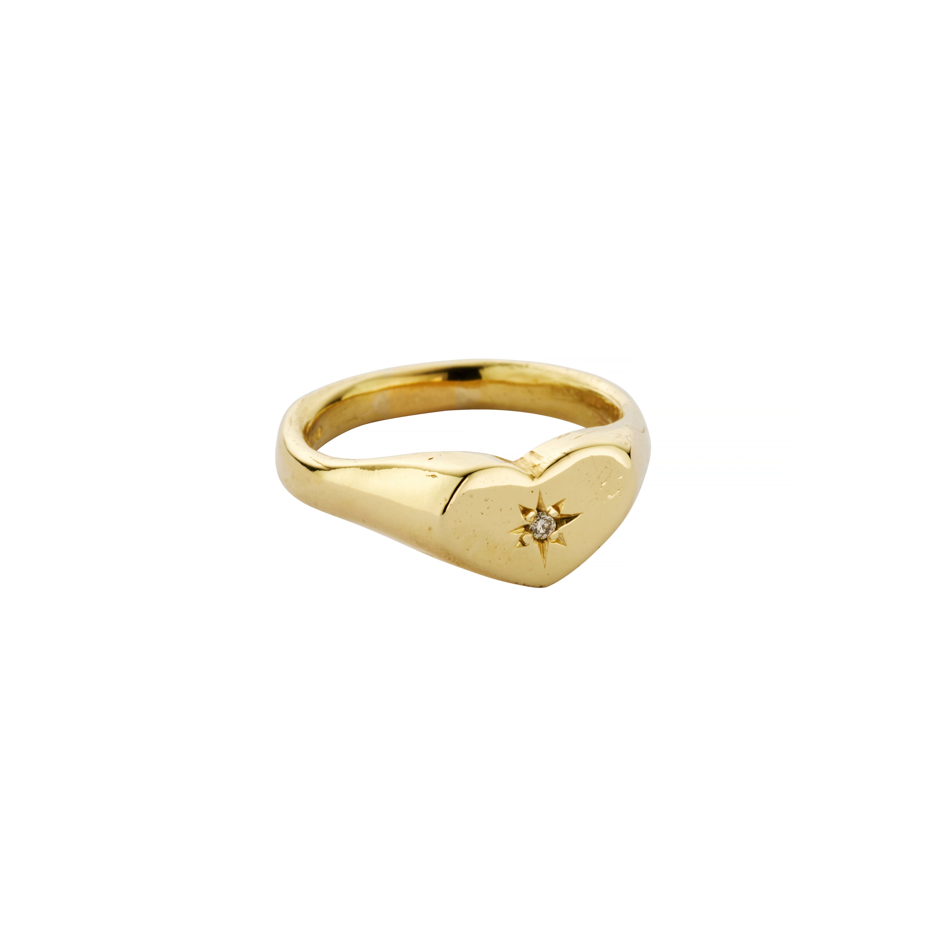 Gold Sweetheart Signet Ring