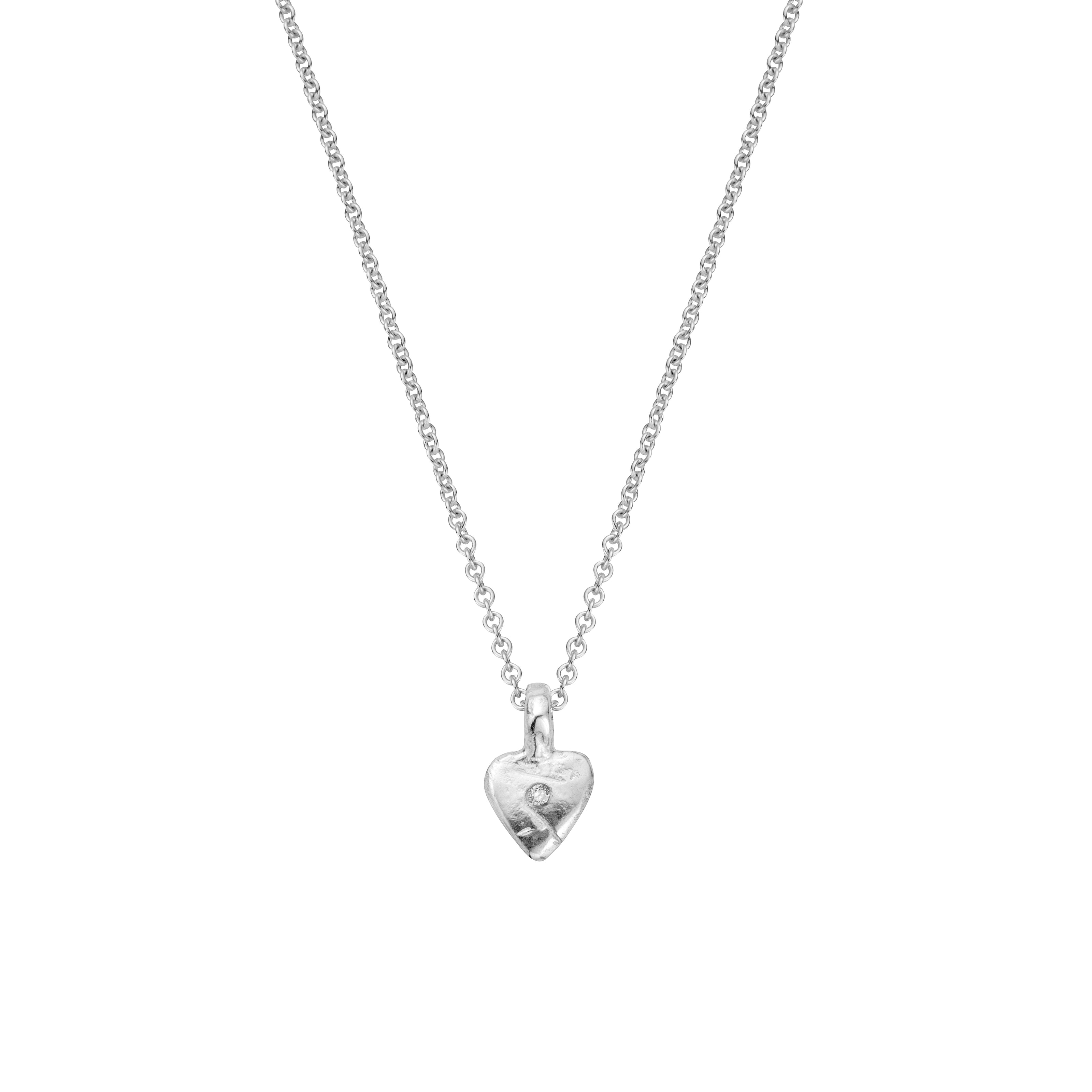 Silver Baby Heart Necklace