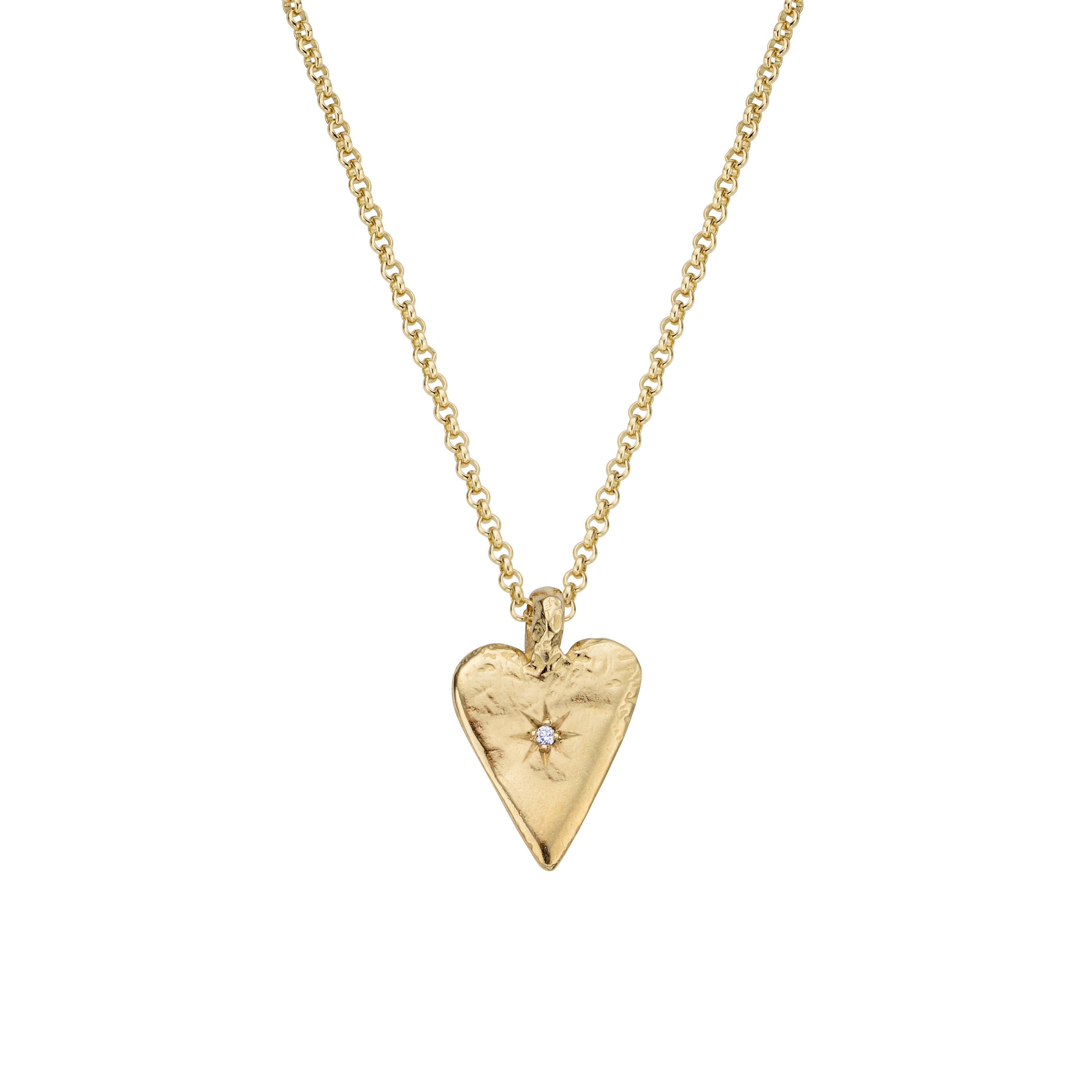 Gold Midi Heart Necklace