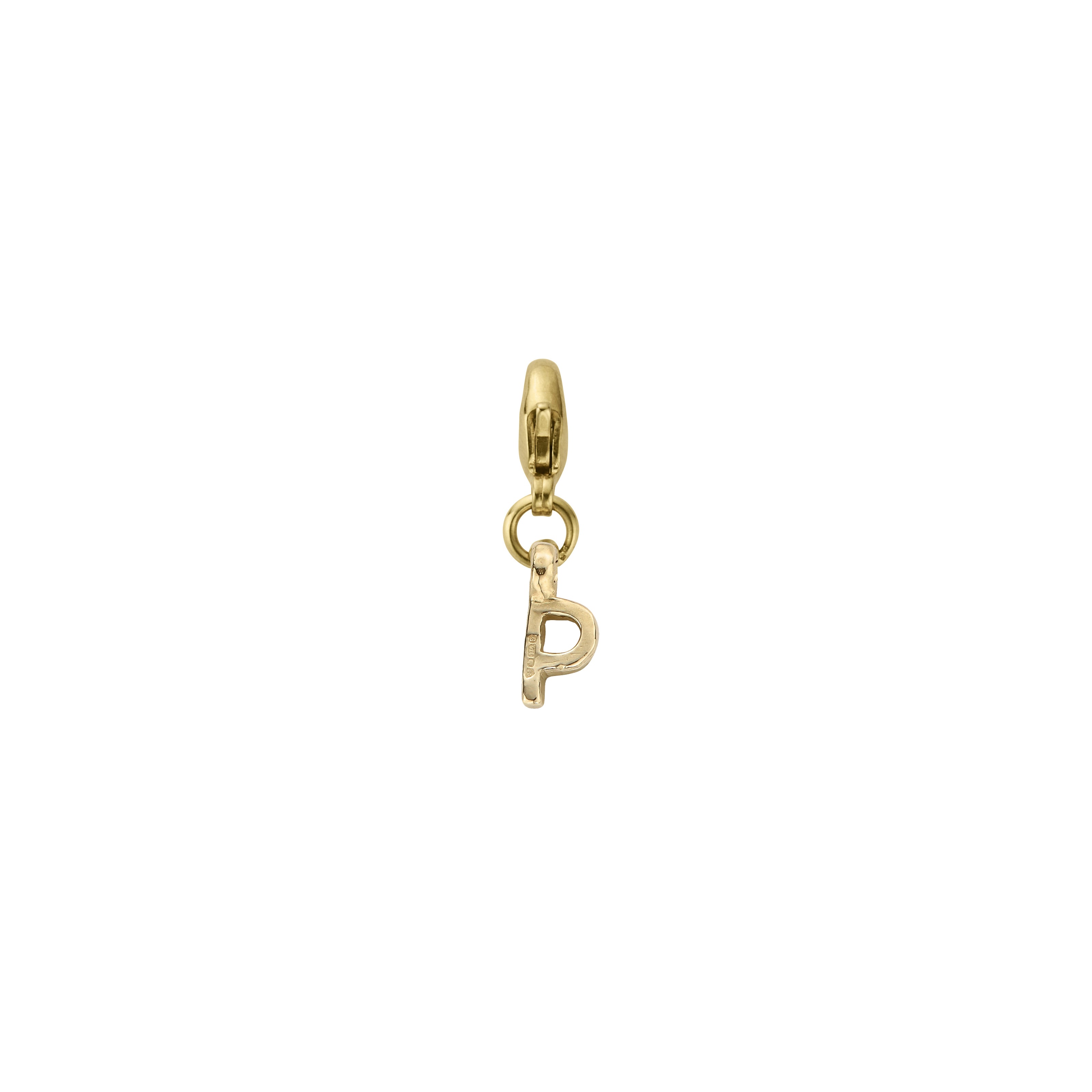 Gold Mini Alphabet Lobster Charm
