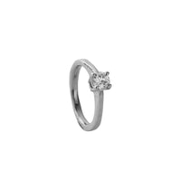 'The Eternity' Platinum Round 0.5ct Lab Grown Diamond Claw Engagement Ring